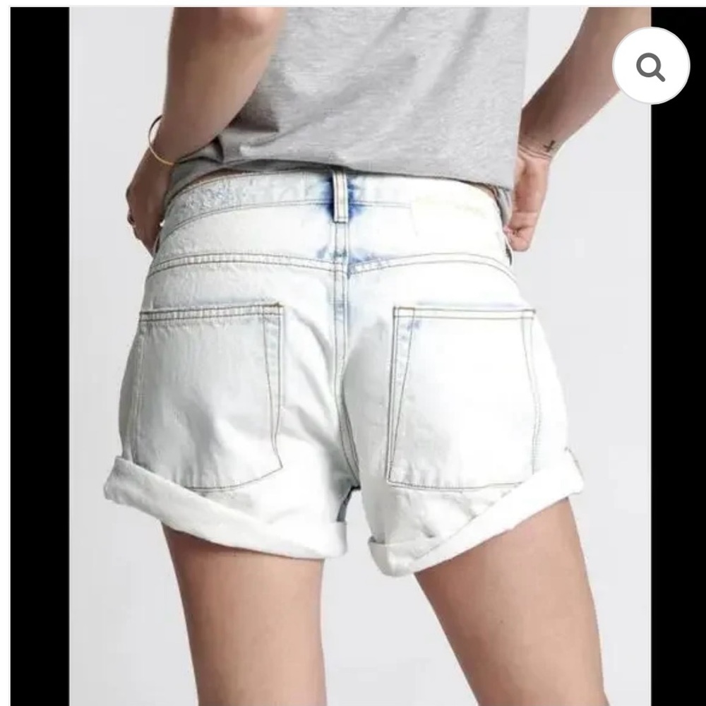 One Teaspoon Light Wash Denim Jean Shorts - Picture 5 of 9